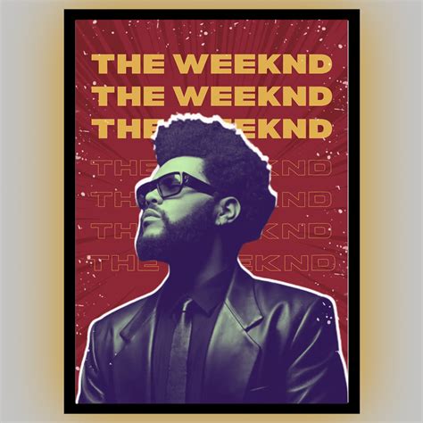 the weeknd poster|the weeknd framed poster.